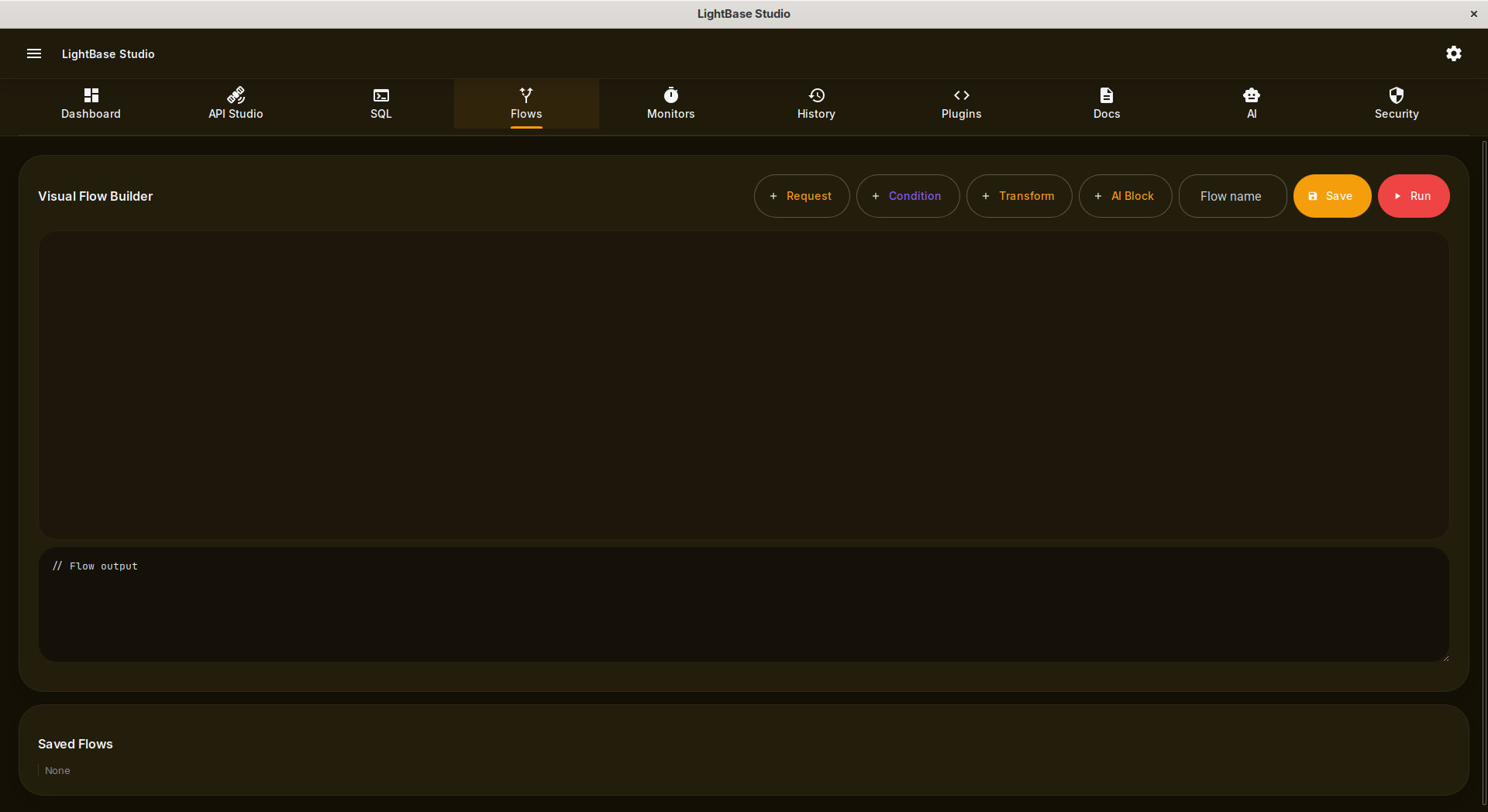Visual Flow Builder